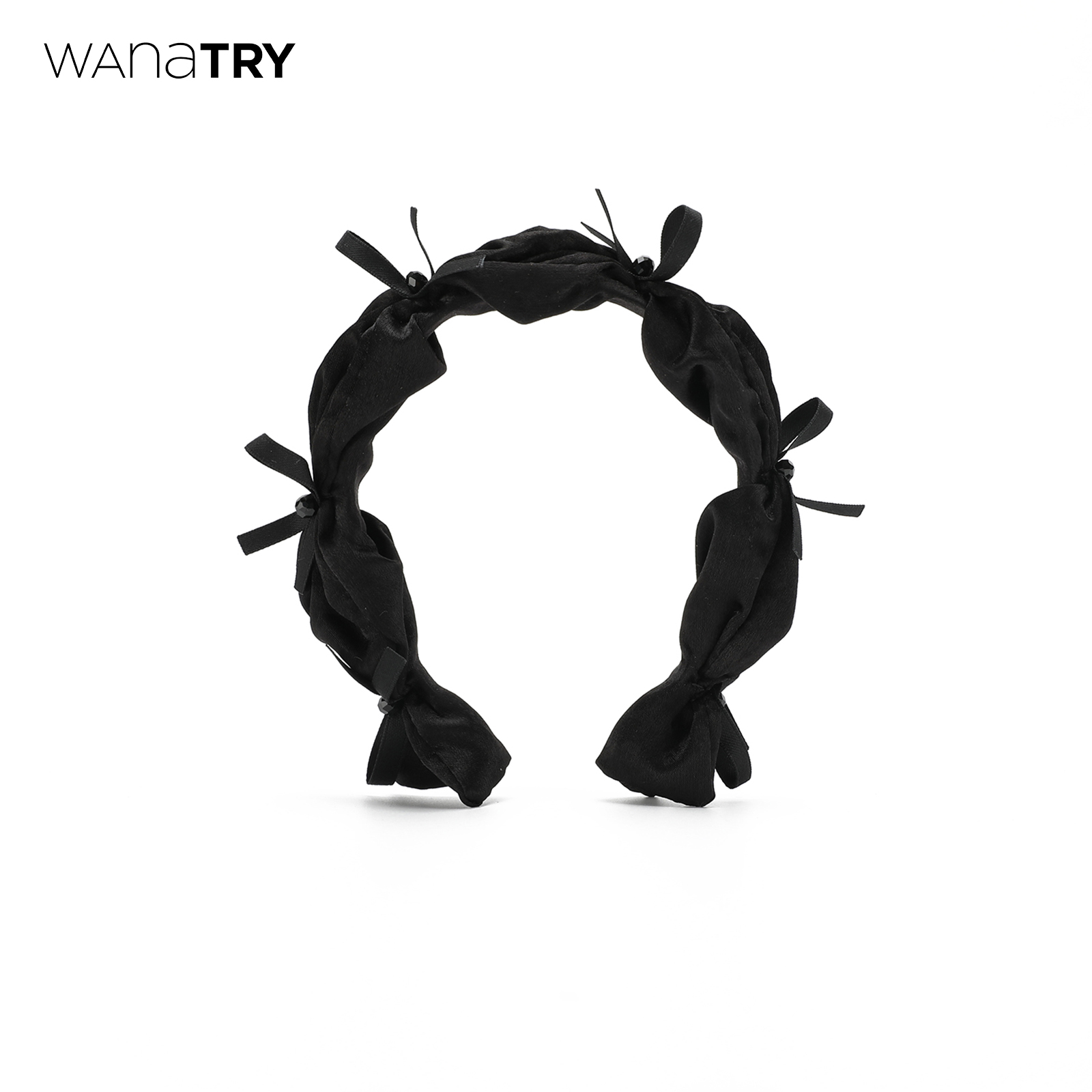 wanatry浪漫乖巧黑色发箍发饰