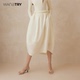 新款 try棉质显瘦花苞裙夏季 wana 韩系简约半身裙女 明星同款
