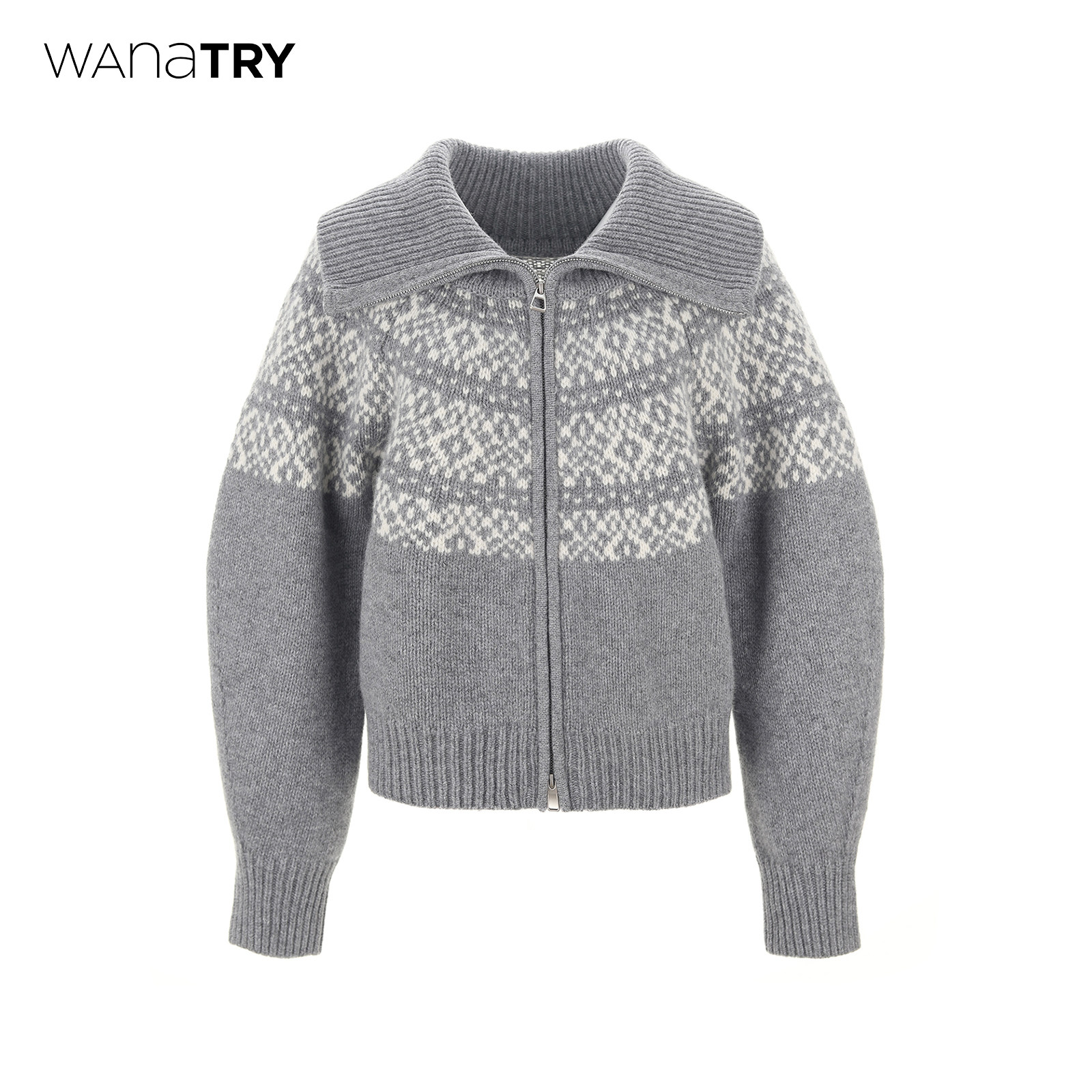 【明星同款】wana try绵羊毛复古费尔岛提花毛衣外套休闲针织上衣,女装/女士精品,毛衣,淘宝优惠券,粉丝福利购,淘宝优惠卷