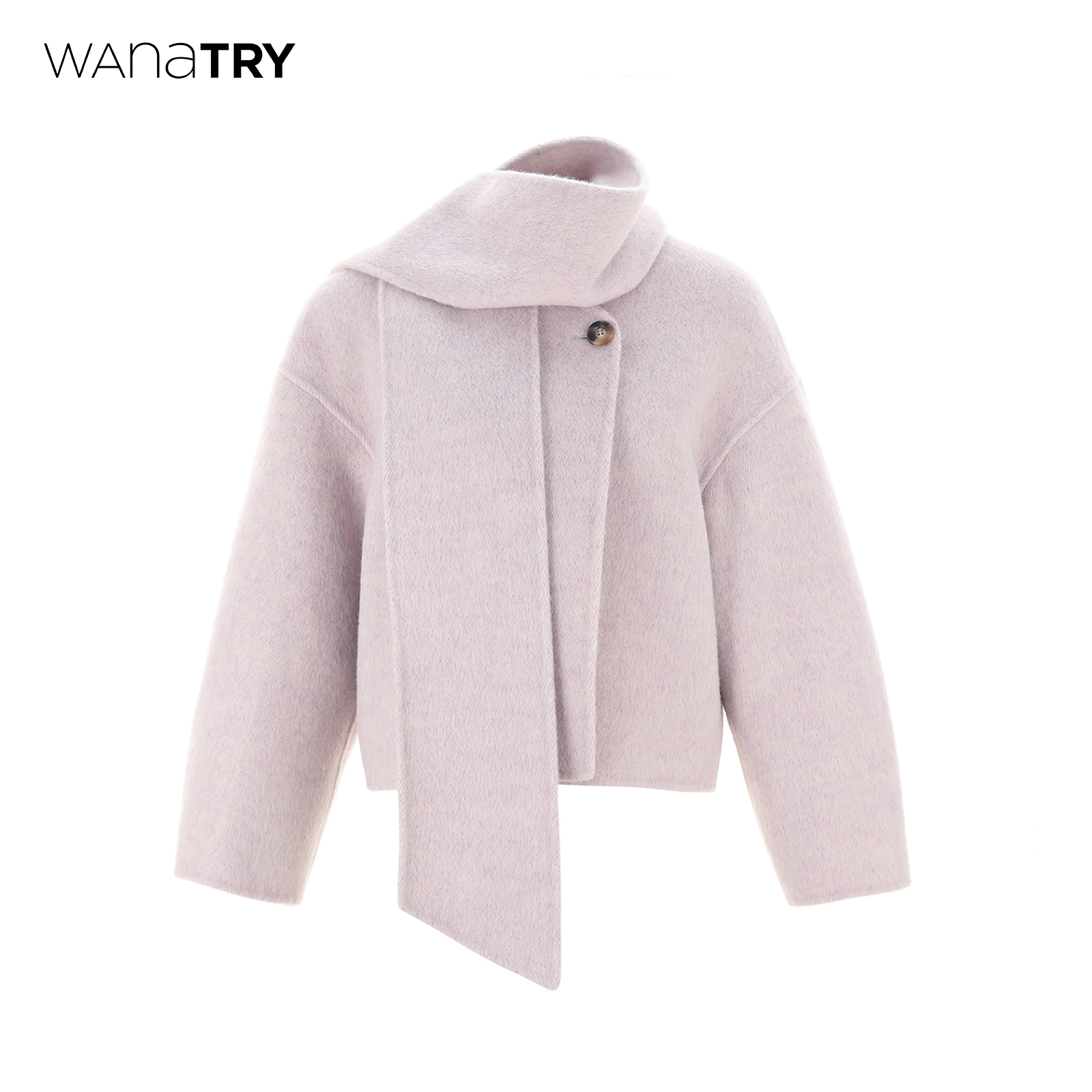 wanatry羊驼毛手工双面毛呢大衣