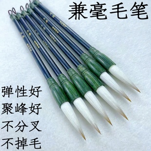 善琏湖笔兼毫毛笔楷书隶书行书欧楷套装成人学生初学大中小楷毛笔