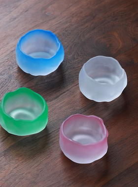 忆画书琉璃水晶玻璃墨碟水盂文房四宝毛笔书法国画用墨池墨海墨杯