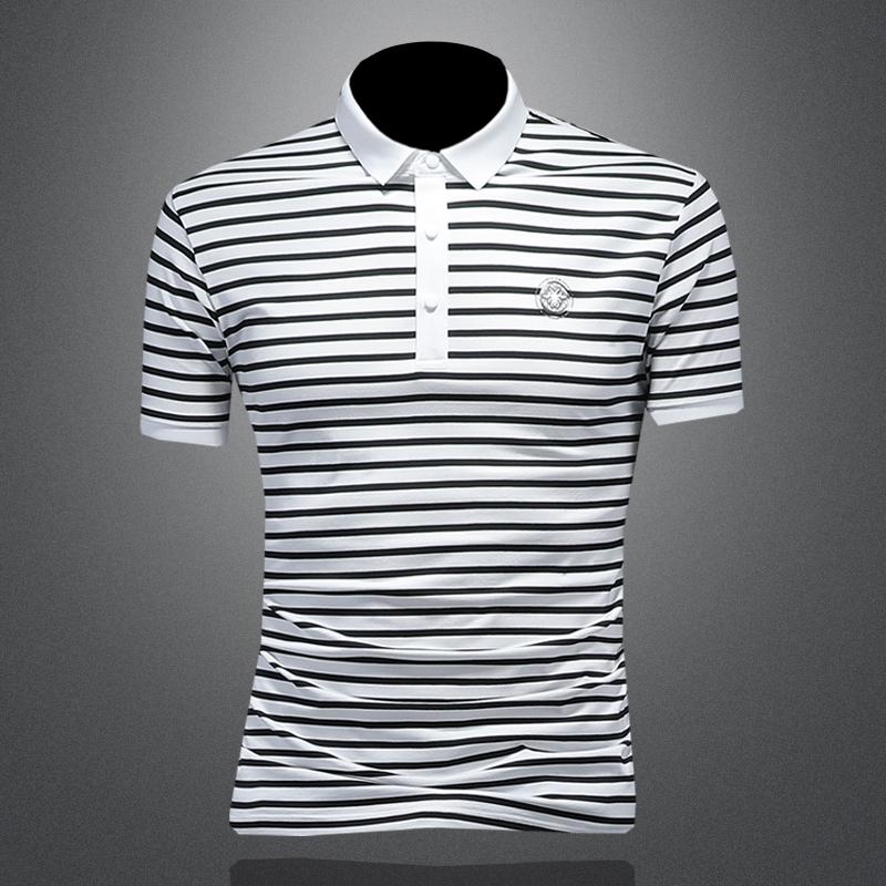 2025夏季新款男士短袖t恤潮牌条纹POLO衫853-P75，商品下架区商品下架区，电商D316