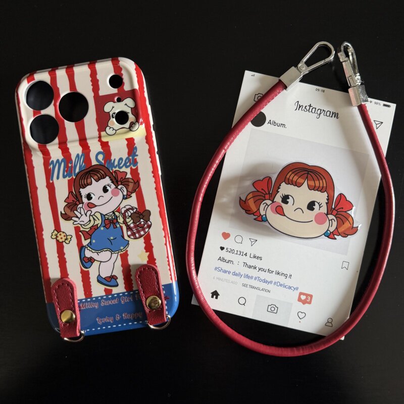 可爱牛奶妹适用苹果17promax菲林手机壳iPhone16全包软壳华为P80小米VIVOX300荣耀一加OPPO韩版ins风保护套