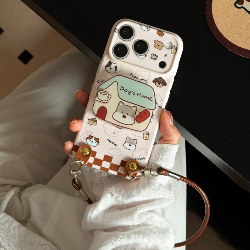 小狗的房子适用苹果17promax菲林手机壳iPhone16全包软壳华为P90简约防护小米VIVO可爱个性荣耀一加OPPO三星