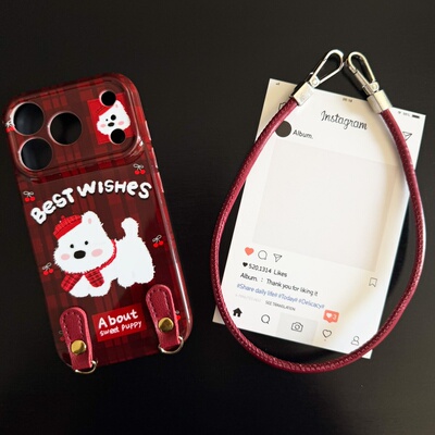 冬日西高地适用苹果17promax菲林手机壳iPhone16全包软壳华为P80小米VIVOX300荣耀一加OPPO韩版ins风保护套
