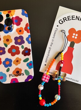 夏日彩色花朵适用苹果17promax菲林手机壳iPhone16全包软壳华为P80小米VIVOX300荣耀一加OPPO韩版ins风保护套