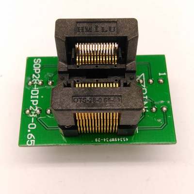 SSOP28转DIP28 TSSOP28 烧录座 芯片测试座 ots28-0.65-01 编程座