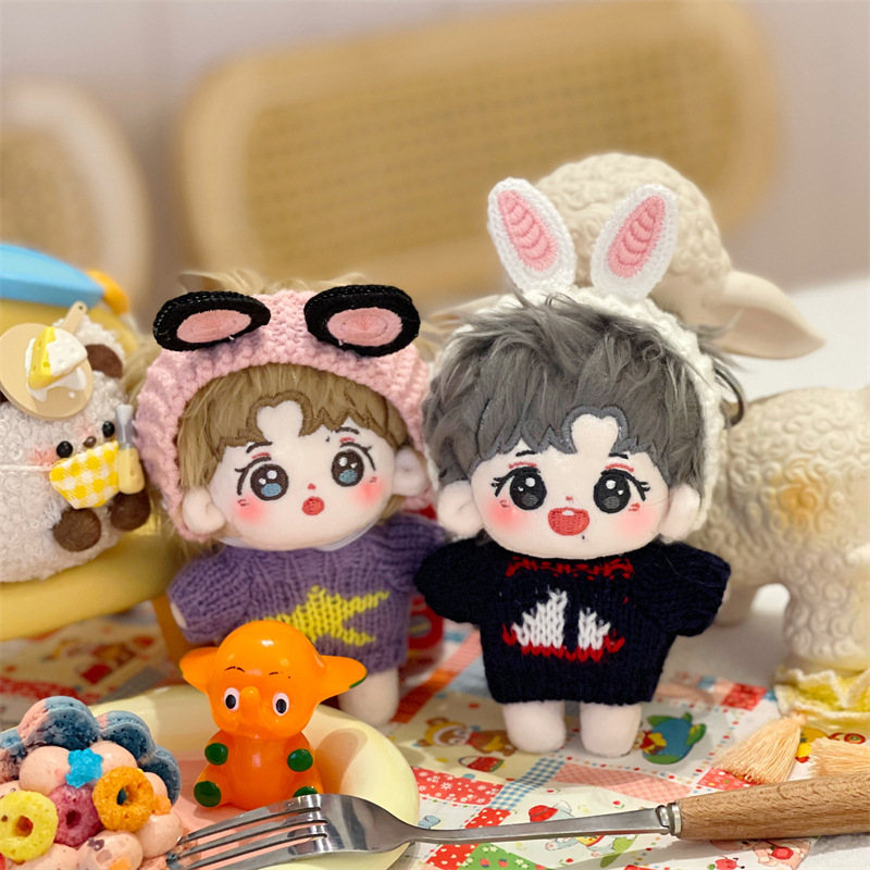 新款肖战王一博10cm棉花娃娃明星