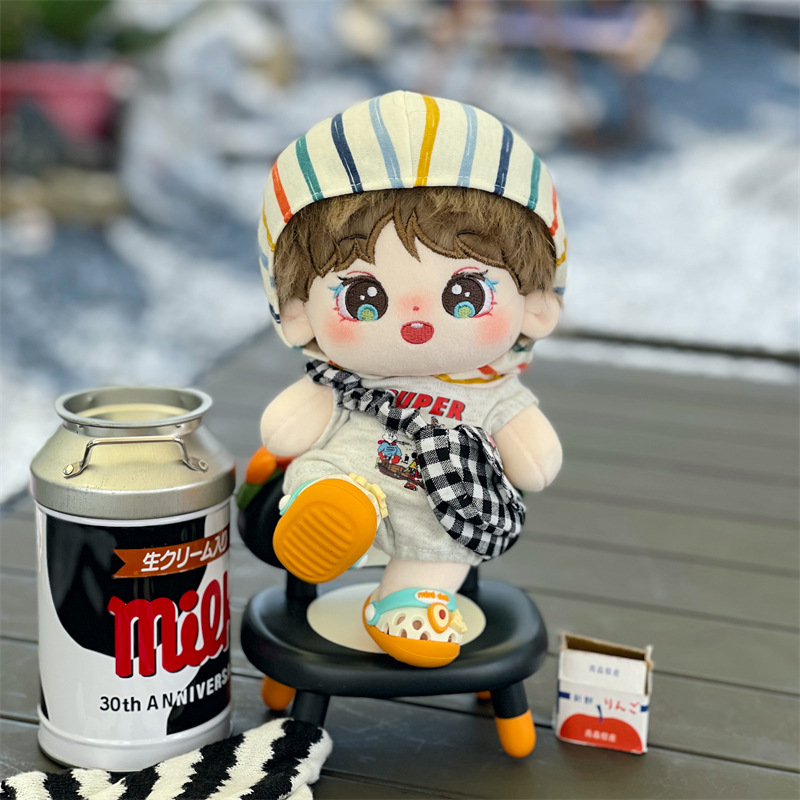 新款余宇涵棉花娃娃毛绒长发玩偶