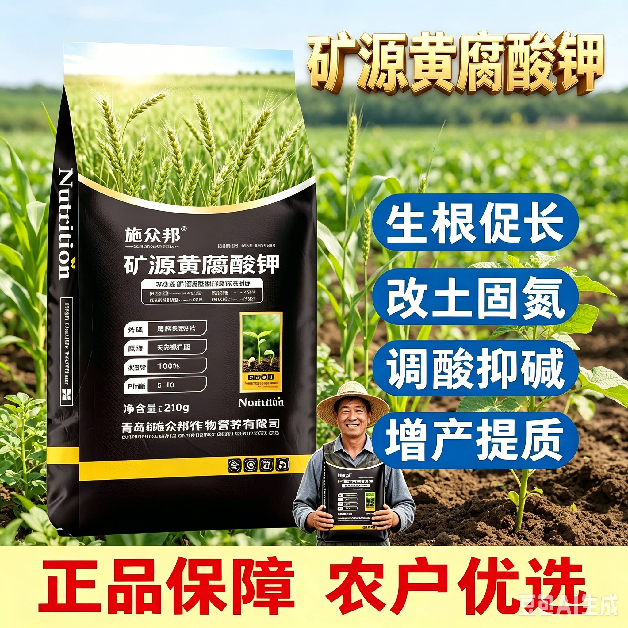 矿源黄腐酸钾正品含腐植酸水溶肥