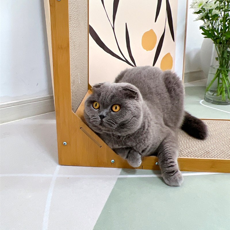 L型猫抓板立式耐磨不掉屑猫爪板耐抓特大号瓦楞纸猫抓窝猫咪玩具