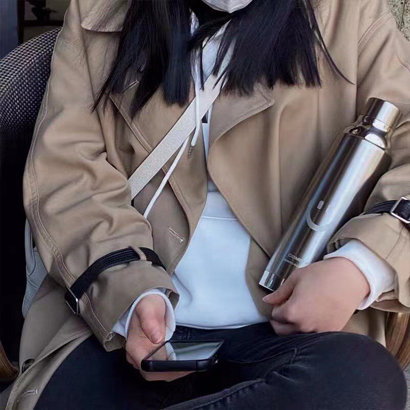 口咔COMIKA大茶杯高颜值不锈钢大容量带茶漏茶隔男女生随身保温杯