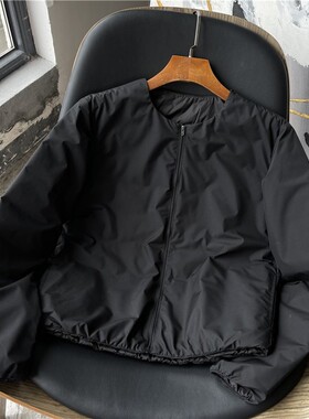 紫标岛国东丽面料!户外男防风防水轻便休闲羽绒服无领内胆外套潮