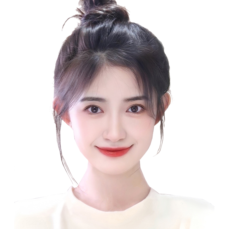 胎毛浏海假发女片头顶真发自然隐形前额补发轻薄无痕发际线假发贴