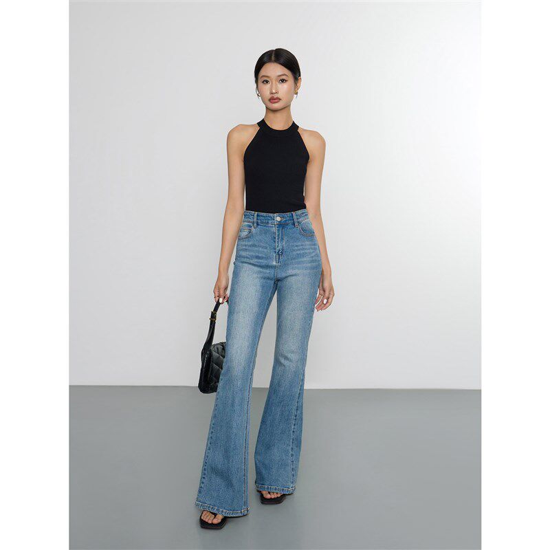 ousph 黑色挂脖吊带背心女外穿夏季针织美背内搭无袖紧身打底上衣