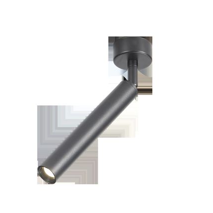 明装射灯可调角度单头背景墙家用商用吸顶式轨道灯LED聚光天花灯