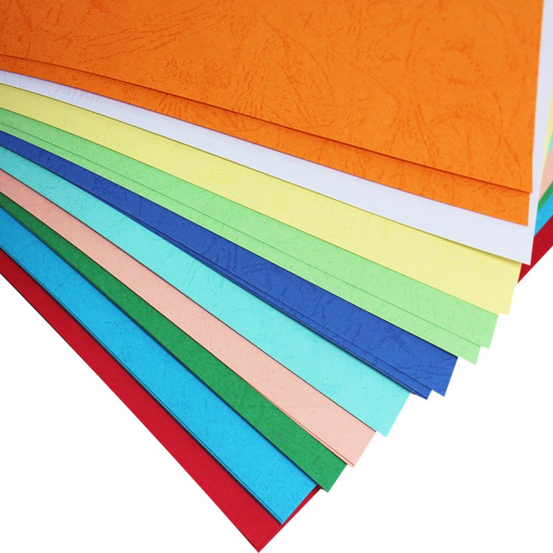 凹凸纹皮纹纸装订封皮纸封面纸160克A4A3++凹凸纹儿童手工纸折纸