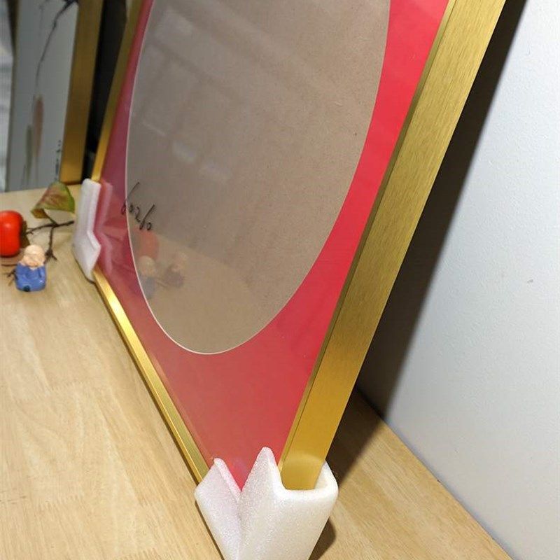 新款十字绣百喜图裱框铝合金画框囍字框架带玻璃背板自装带红卡纸