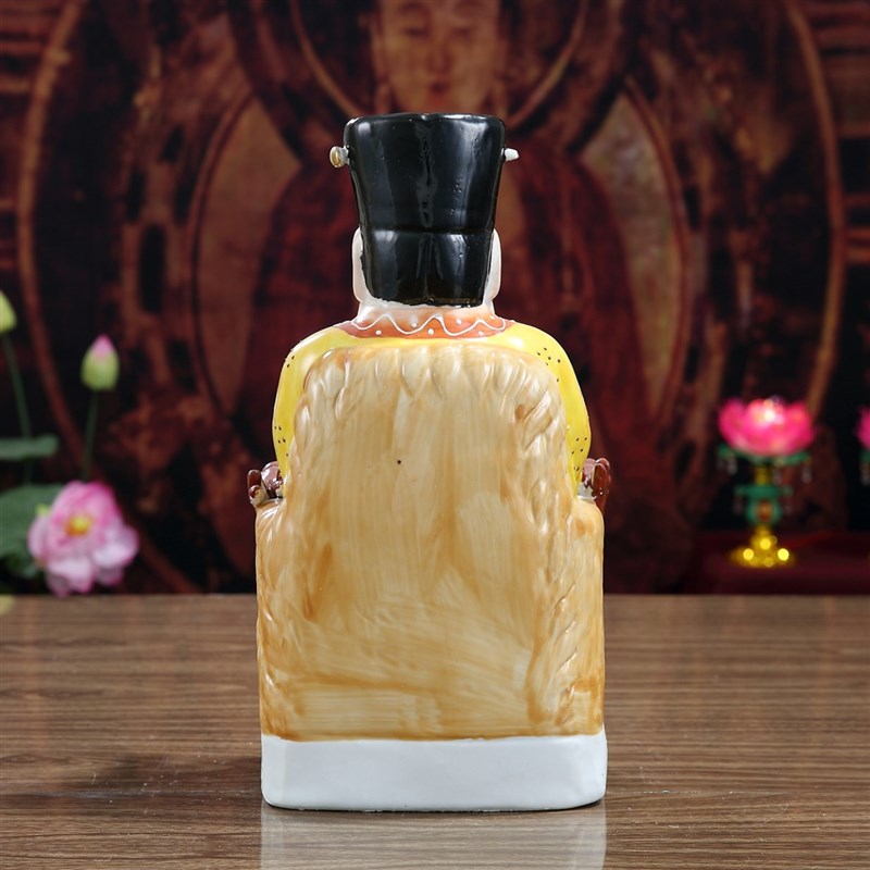陶瓷精品城隍爷神像摆件陶瓷城隍爷平安神像摆件工艺品