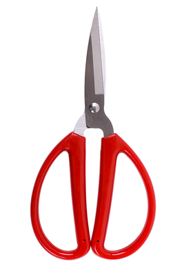 红色不锈钢家用剪刀 办公剪纸手工不锈钢剪子学生文具家用小剪刀