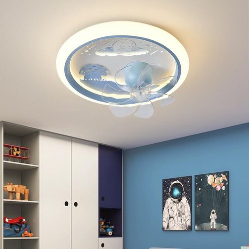 男女孩电风扇灯全光谱护眼儿童房卡通灯公主少女宇航员2024新款灯