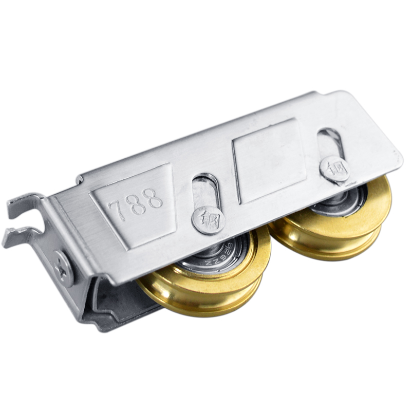 铝合金门窗滑轮2000A型窗户轮757不锈钢双轮配件788型推拉窗轮子