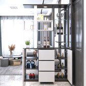 入户玄关柜鞋 柜一体酒柜屏风隔断客厅玄关双面门厅柜客厅酒柜