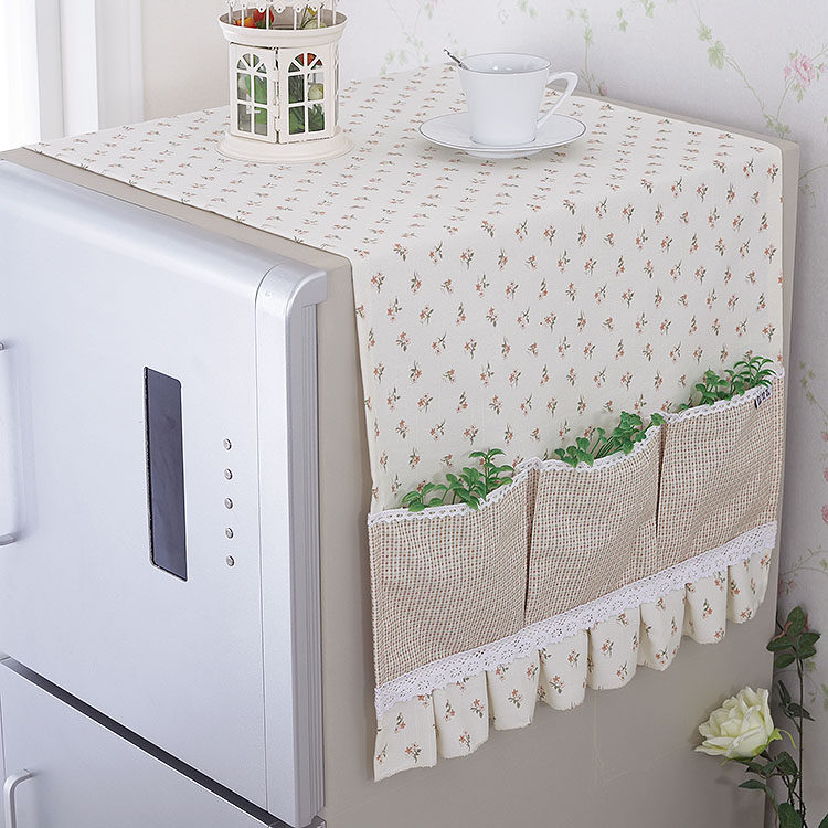 梵森布艺田园冰箱罩冰箱巾防尘罩盖巾盖布收纳袋对双开门多色包邮,居家布艺,万能盖巾,淘宝优惠券,粉丝福利购,淘宝优惠卷