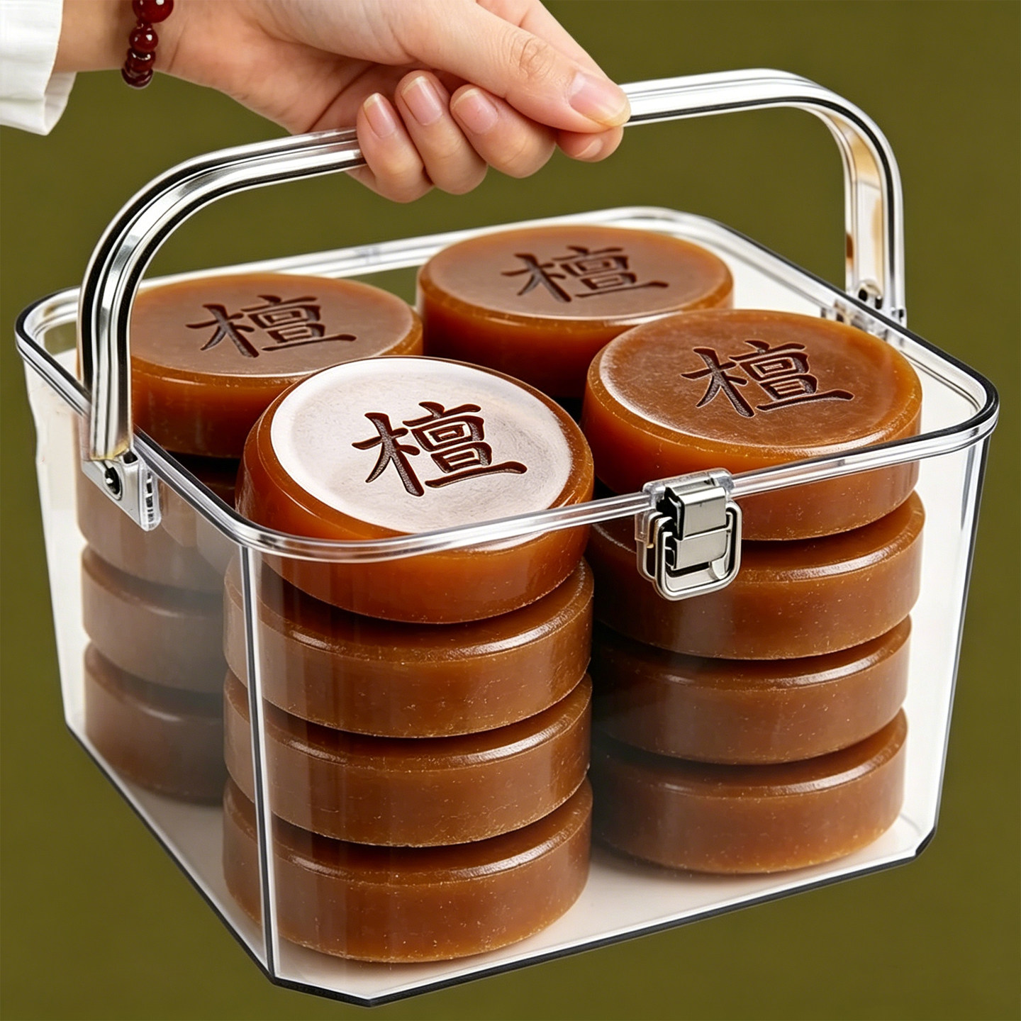 檀香皂沉香精油手工皂沉香香皂深层洁面保湿嫩肤沐浴清洁精油香皂