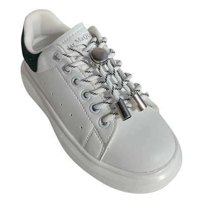 懒人鞋带免系神器男鞋儿童女鞋松紧弹力鞋带圆形固定卡扣头新款