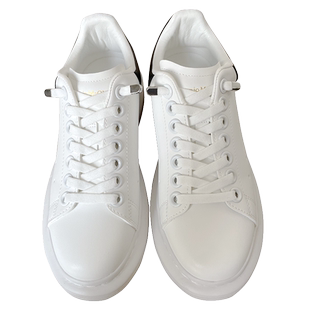 鞋带男款女款懒人免系鞋带白色弹力松紧aj运动鞋黑色鞋带封头固定