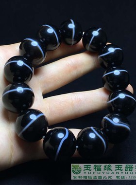 天然玛瑙手串男士手链流行首饰