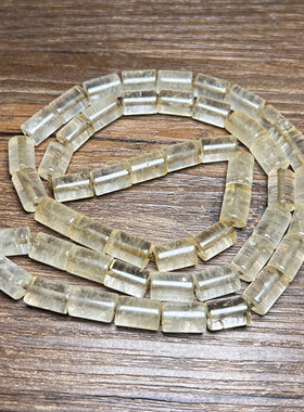 古玩老水晶珠子白水晶管珠仿老西亚竹节白水晶勒子散珠项链配珠