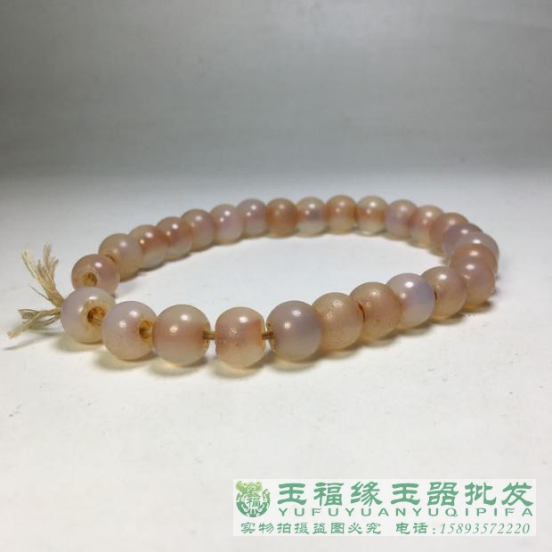高古风化老珠子白玉髓