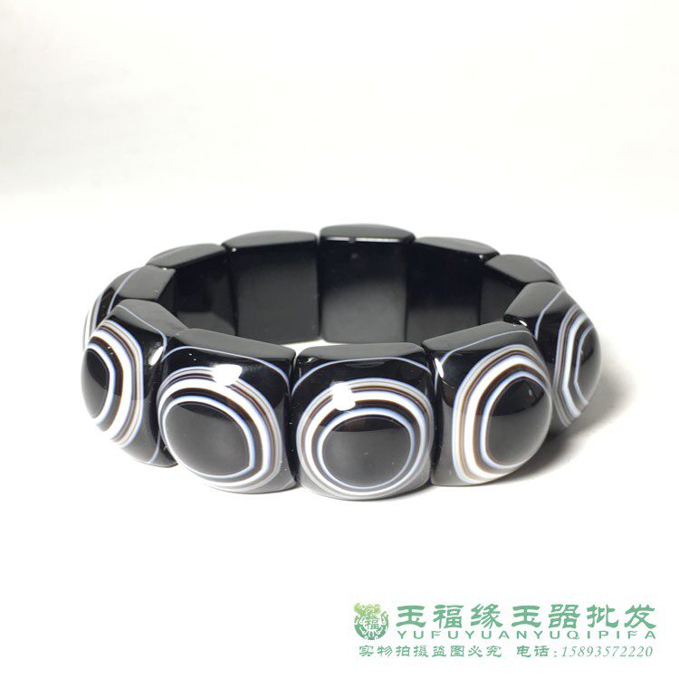 天然缠丝玛瑙手链天眼纯天然佛珠