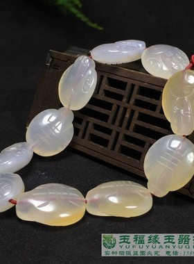 清代玛瑙猴长寿龟配饰民俗老物件