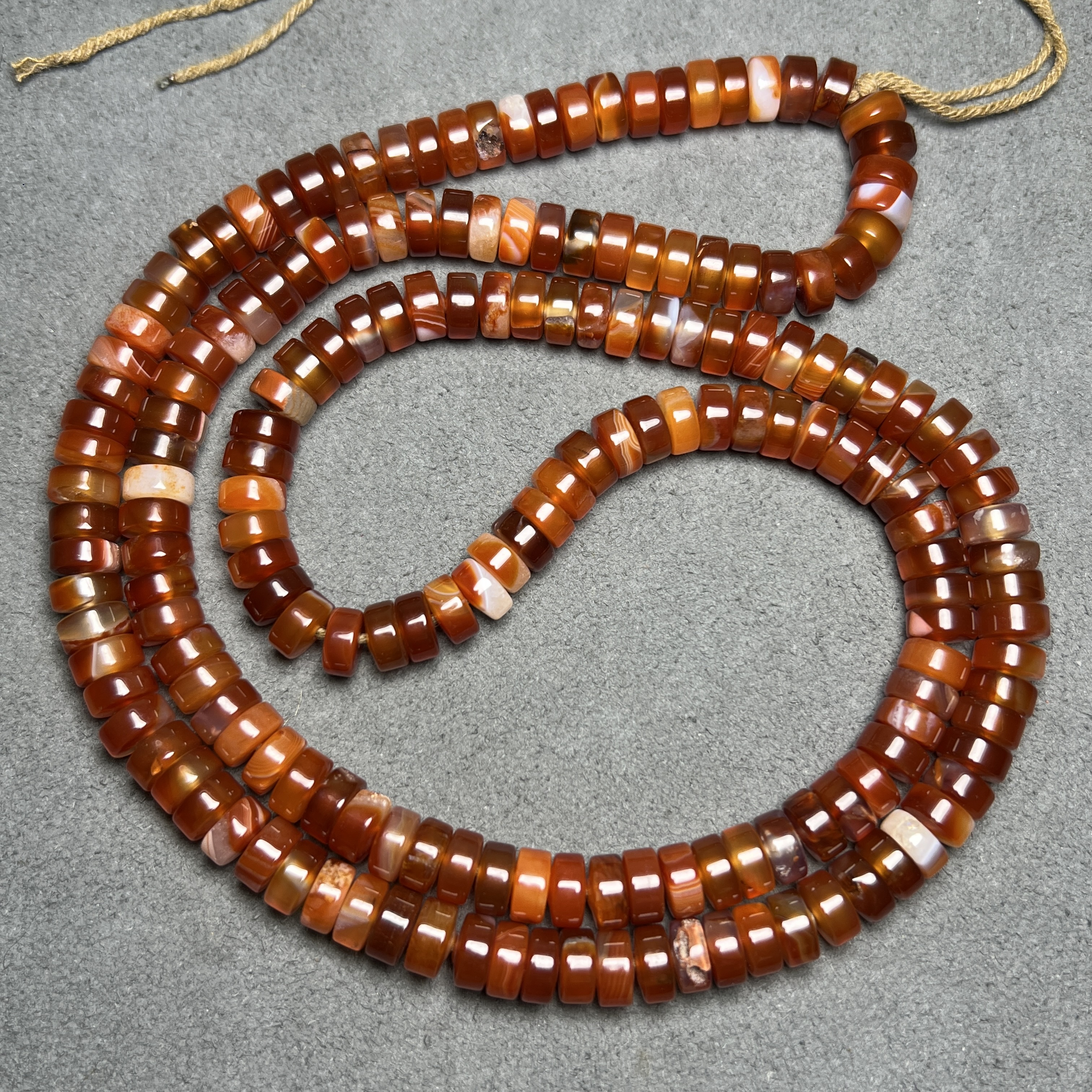 天然油润红玛瑙直切剁珠散珠手工串珠diy手链项链配饰隔片红玛瑙