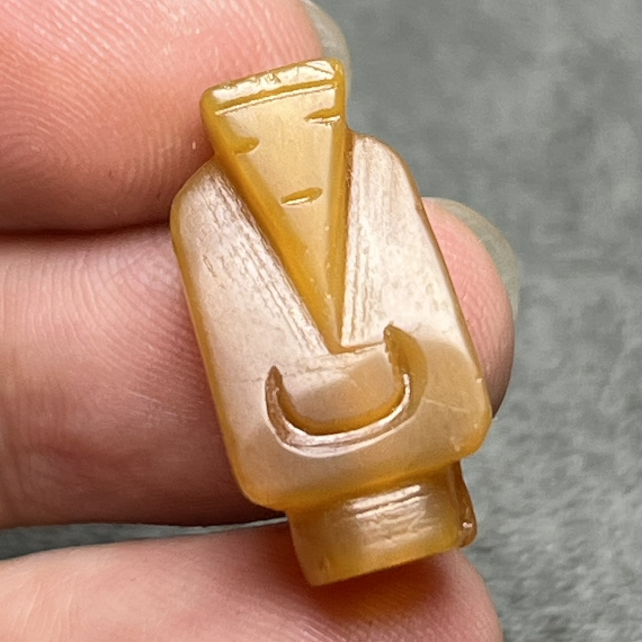 古玩收藏古董创汇期老玛瑙翁仲吊坠翁仲司南佩手链配珠项链坠挂件