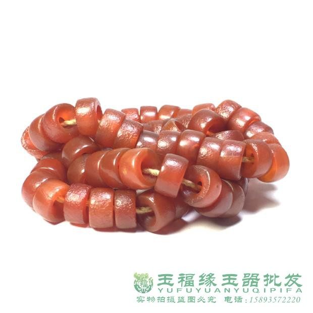 古玩玛瑙算盘项链佛珠念珠玛瑙