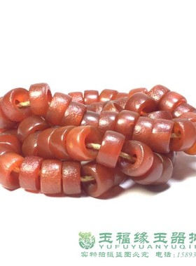 古玩玛瑙算盘项链佛珠念珠玛瑙