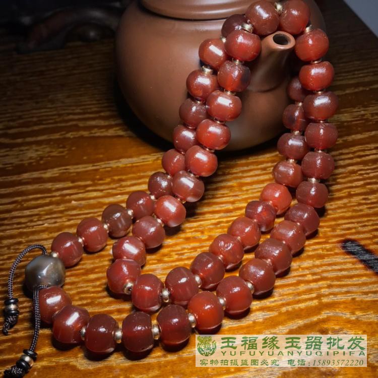 高古老玛瑙珠子配珠包浆老玛瑙珠子红玛瑙天珠佛珠