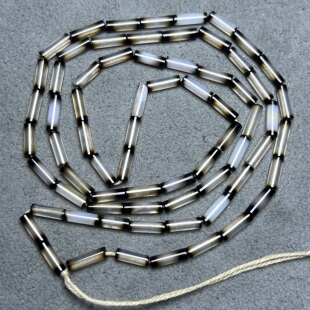 油光老玛瑙渐变色管珠项链配珠老珠细管手串配珠散珠手链长串配饰