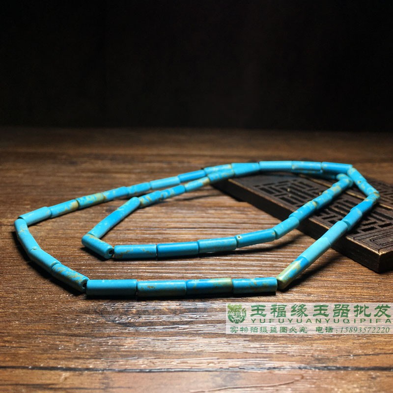 绿松石原矿绿松石仿古管珠
