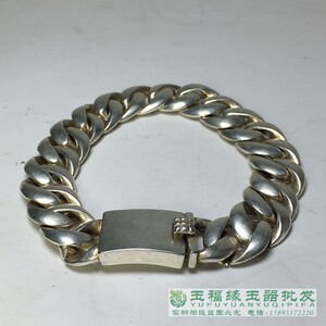 古玩收藏老银民俗手链