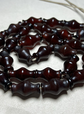 古玩老珠子辽金老酒红玛瑙竹节管珠灯笼珠桶珠腰珠顶珠文玩配饰