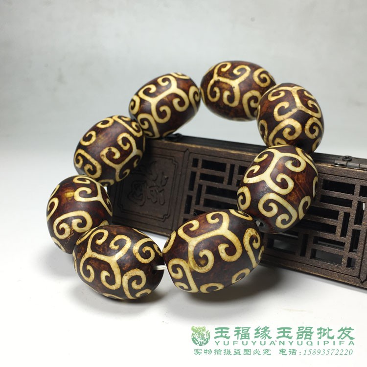 西藏云纹复古手串南瓜珠
