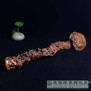 清末老黄杨木雕十八罗汉如意摆件古玩杂项古董文玩老物件收藏品