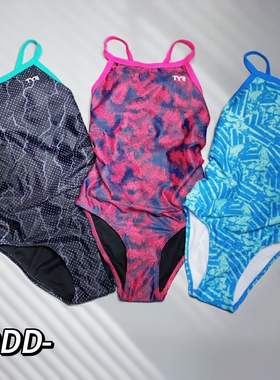 DDD外贸单 UPF50+泳衣女专业训练连体速干修身高弹显瘦美背带胸垫