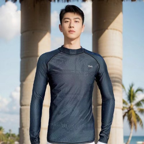 泳衣TYR潜水服防晒长袖冲浪上衣